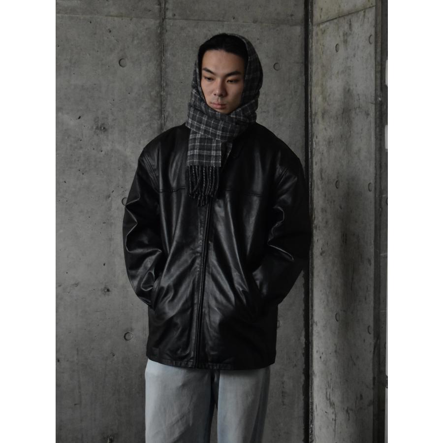 Ferugini Deadstock Leather Jacket - Black デッドストック レザー