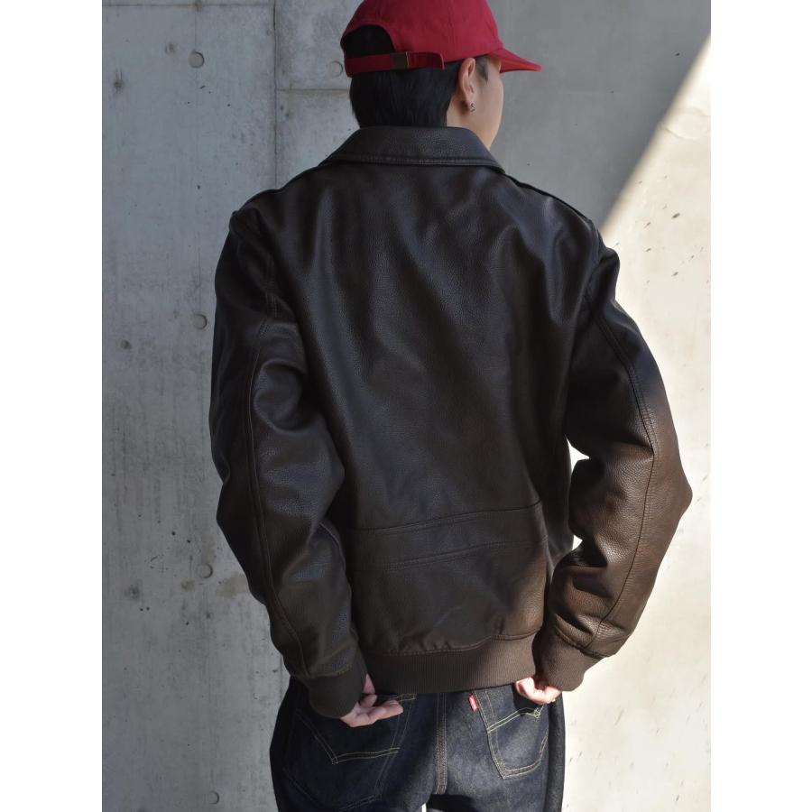 Levi's（リーバイス） レザー ボンバージャケット ブラウン メンズ