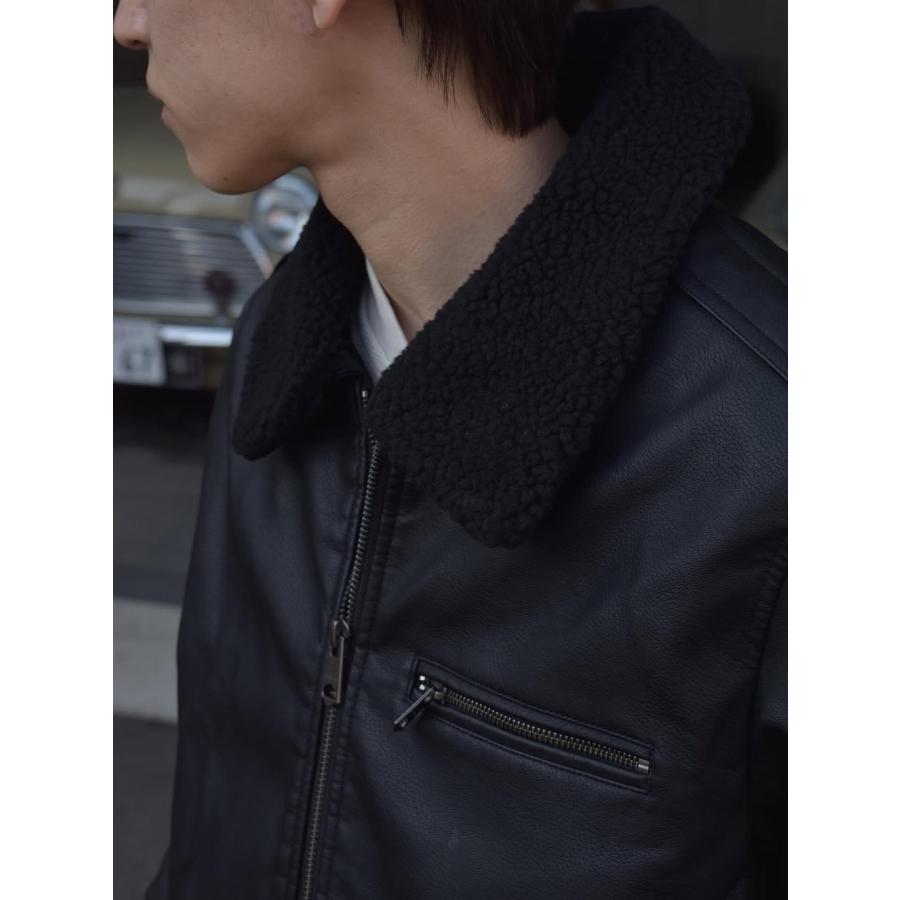 Levi's（リーバイス） レザー ボンバージャケット ブラック メンズ