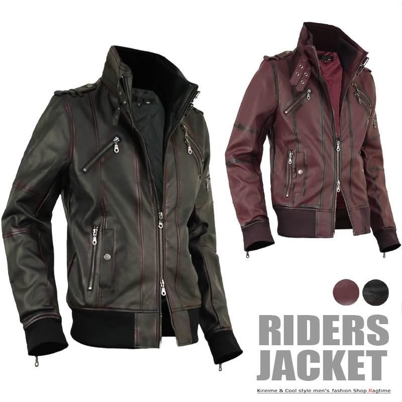 レザージャケット メンズ ライダースジャケット ライダース 革ジャン