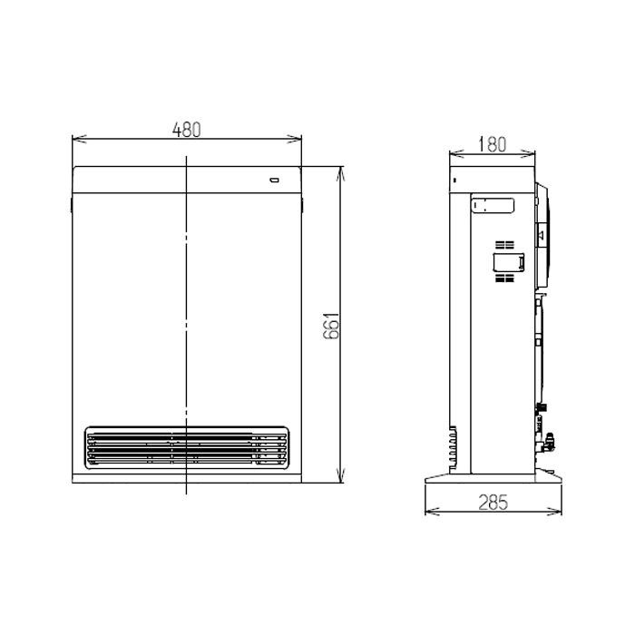 Wiz（リンナイ） リンナイ RC-B5801ACP-13A ガスファンヒーター Wiz