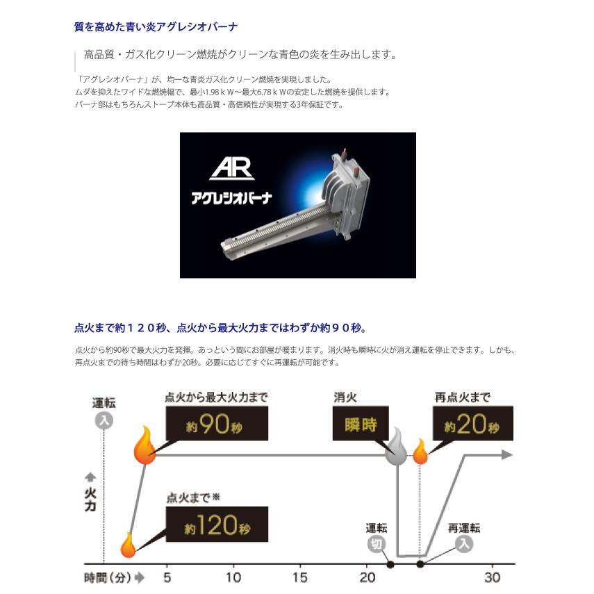 CORONA（コロナ） FF-AG6825H-TM 寒冷地用大型ストーブ FF式輻射