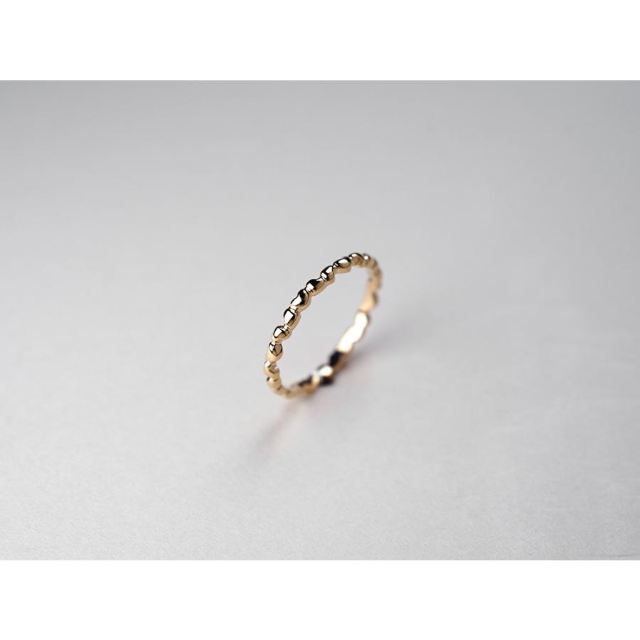 K18 ラブ ピンキー リング ハート 地金 指輪 ピンキーリング