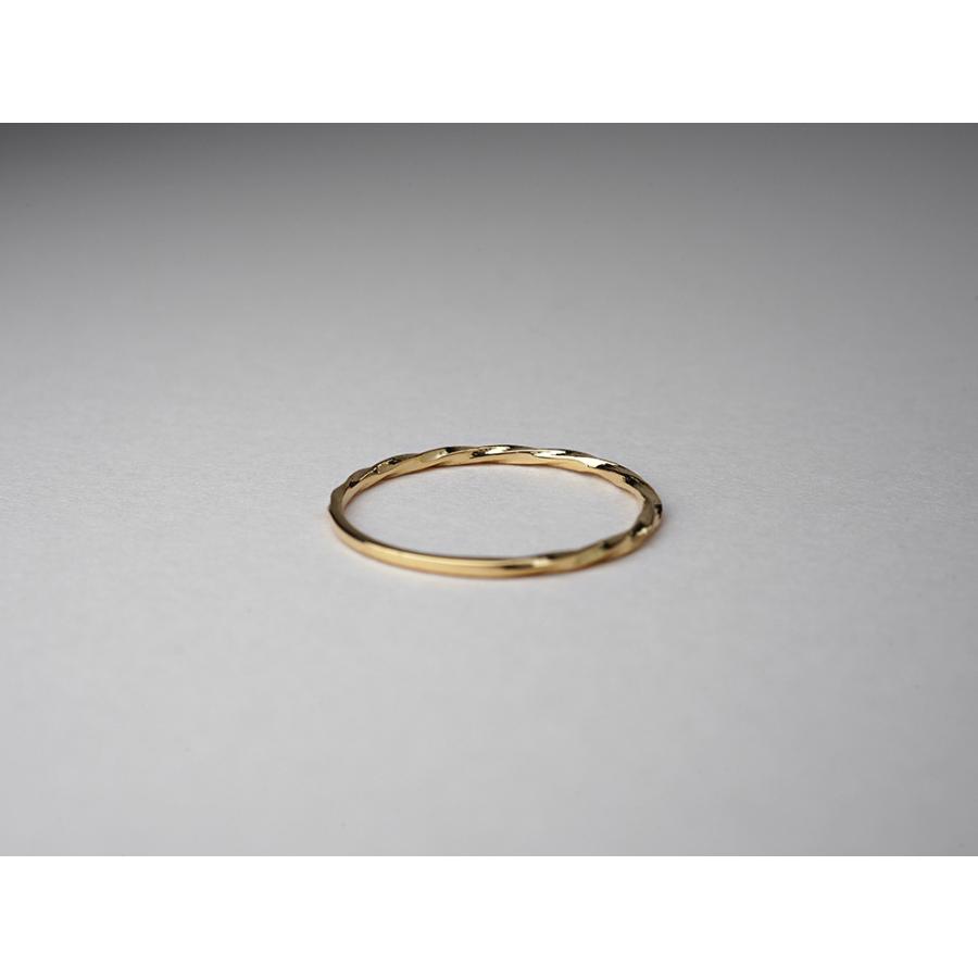 K18 hineri リング レディース 地金 指輪 ピンキーリング 18k 18金