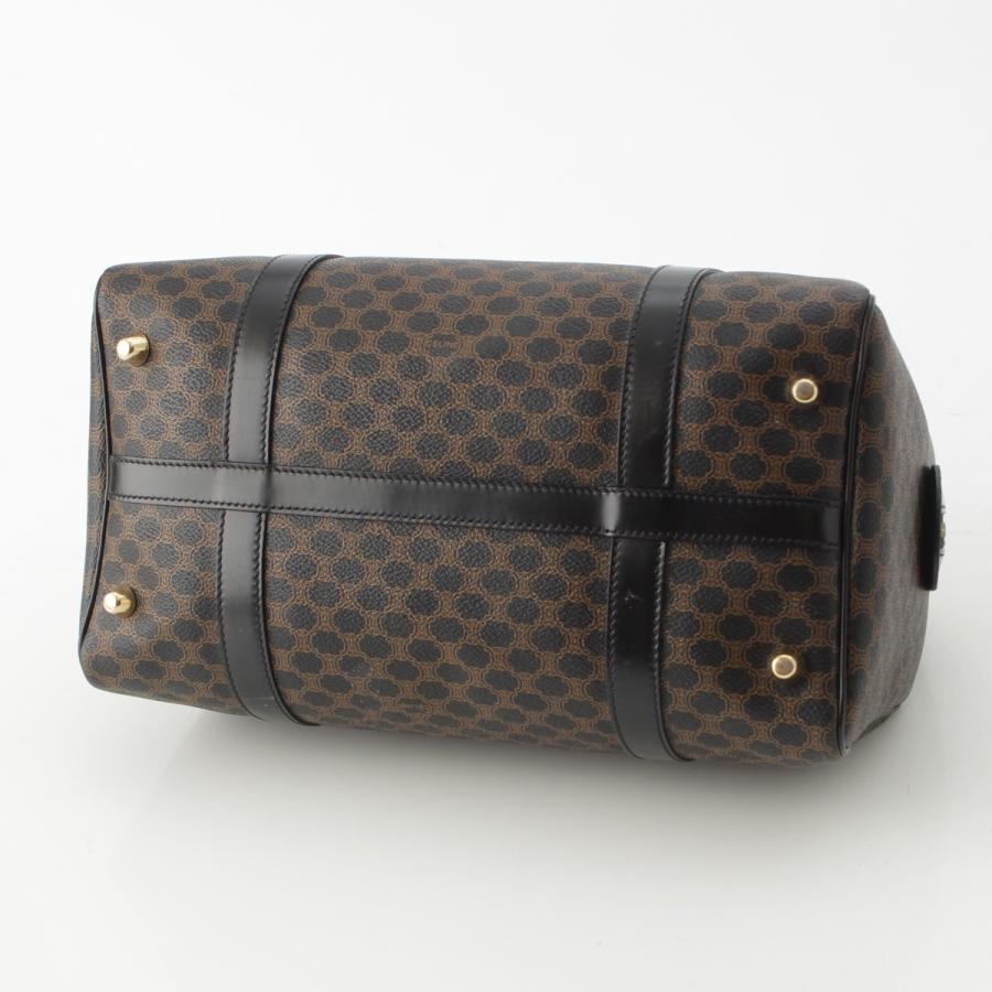 CELINE（セリーヌ） PVC 黒マカダム トリオンフ ミニ ボストンバッグ