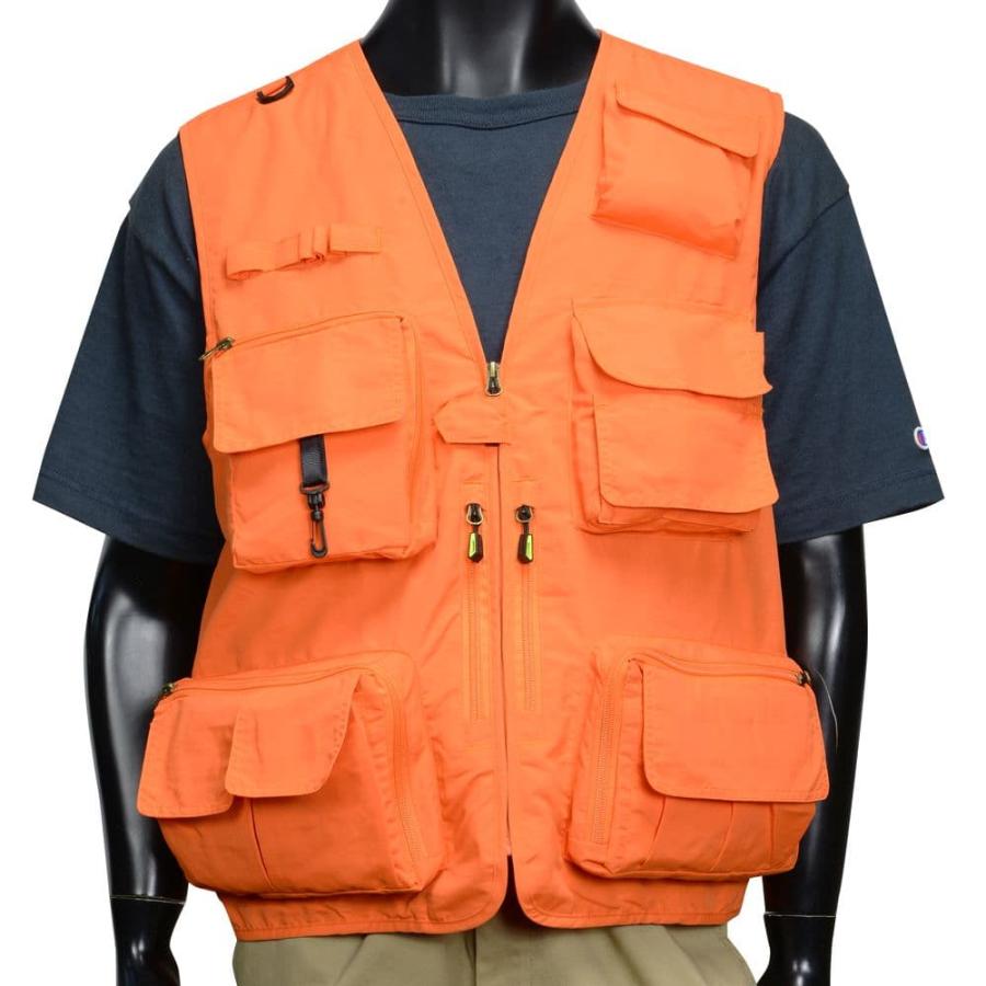 FLYGO ハンティングベスト 狩猟 ブレイズオレンジ チョッキ [ Mサイズ