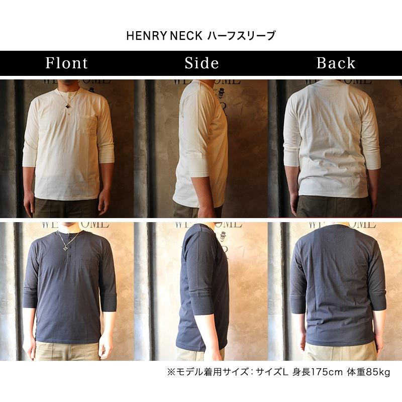 GLAD HAND（グラッドハンド） Tシャツ メンズ ヘンリーネック ポケット