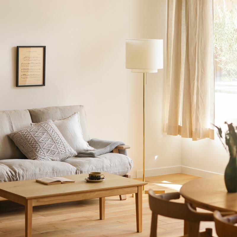 フロアライト 照明 スタンドライト Brass＆Layered LED電球付属 ナツメ