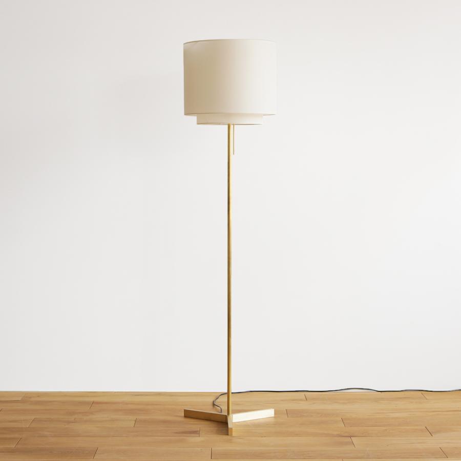 フロアライト 照明 スタンドライト Brass＆Layered LED電球付属 ナツメ