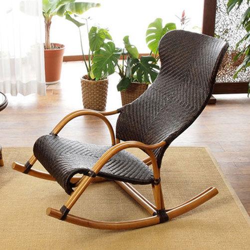 ラタン 手編み ロッキングチェア イス 椅子 チェア 一人掛け 1人掛け