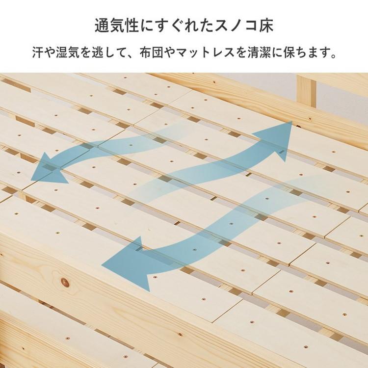 耐荷重250kg 頑丈ロフトベッド マットレス付き 2点セット ロータイプ