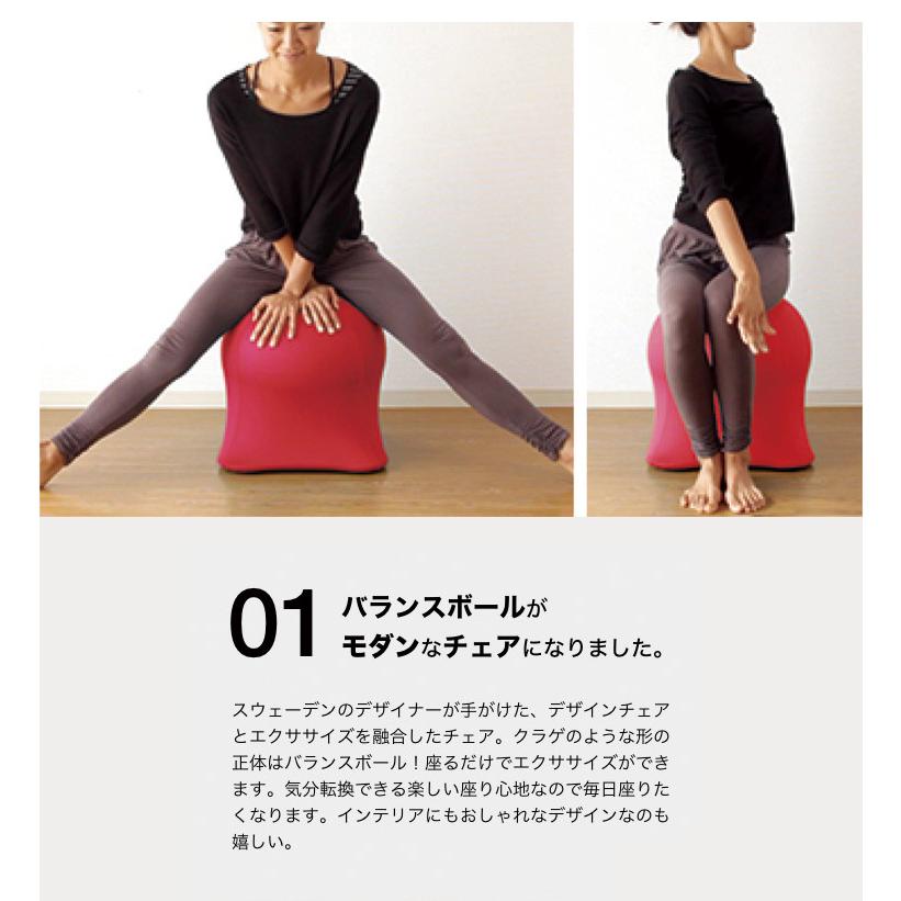 ジェリーフィッシュチェア 無地タイプ バランスボール エクササイズ