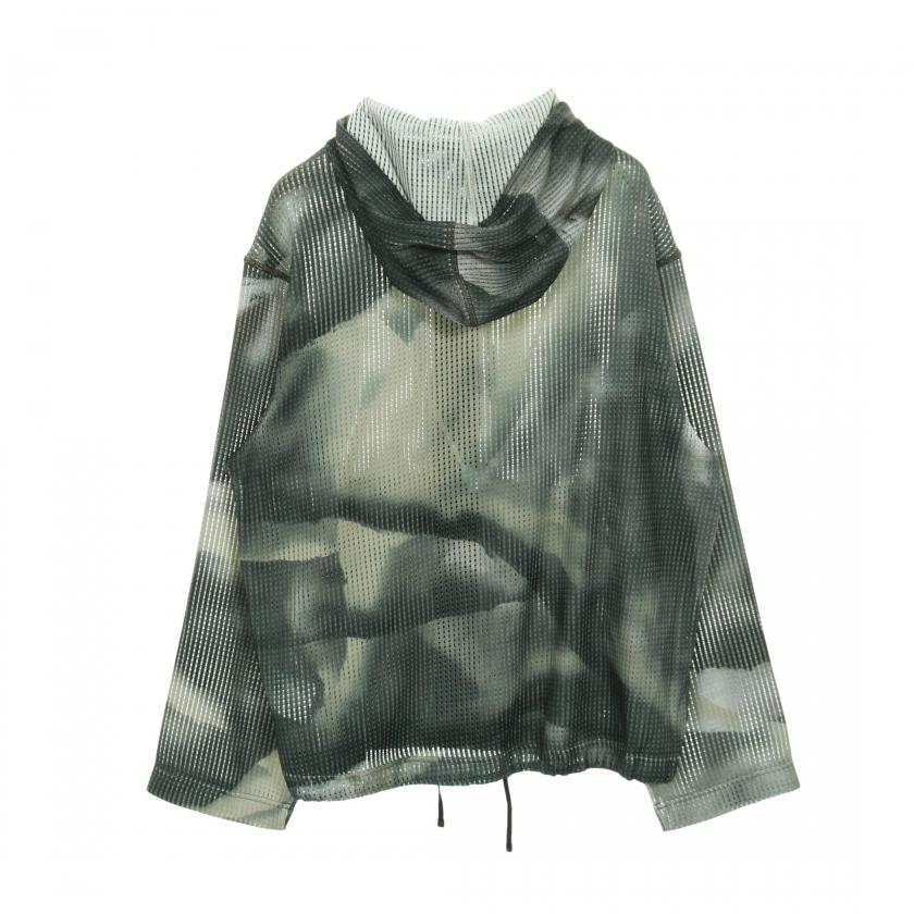 ステューシー STUSSY × NIKE Mesh Hoodie ジップアップパーカー グレー