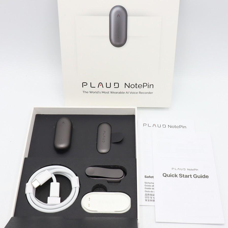 ボーナスストア+5％【美品】PLAUD NotePin PN0200 グレー AIボイス