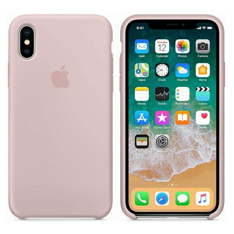 iPhone 【純正品】iPhone X / XS Apple シリコンケース ピンクアップル