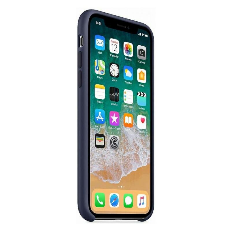 iPhone 【純正品】iPhone X / XS Apple シリコンケース ネイビー