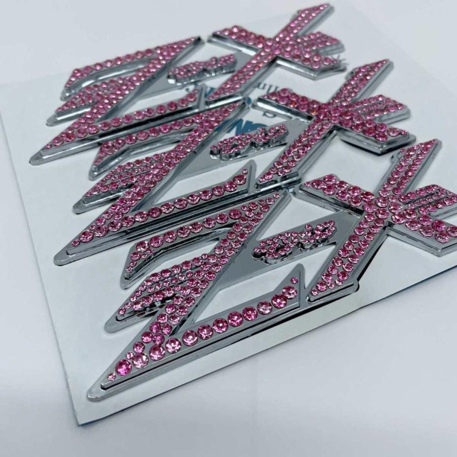 セール ライブDio ZX AF35 クリスタル 3Dエンブレムメッキ ピンク 新着