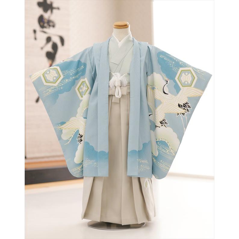 七五三 5歳 男の子 100cm〜110cm 袴レンタル d4356 子供着物 七草 着物