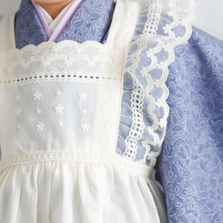 七五三 着物 3歳 女の子 被布エプロン レンタル おうるび TERAS リーフ