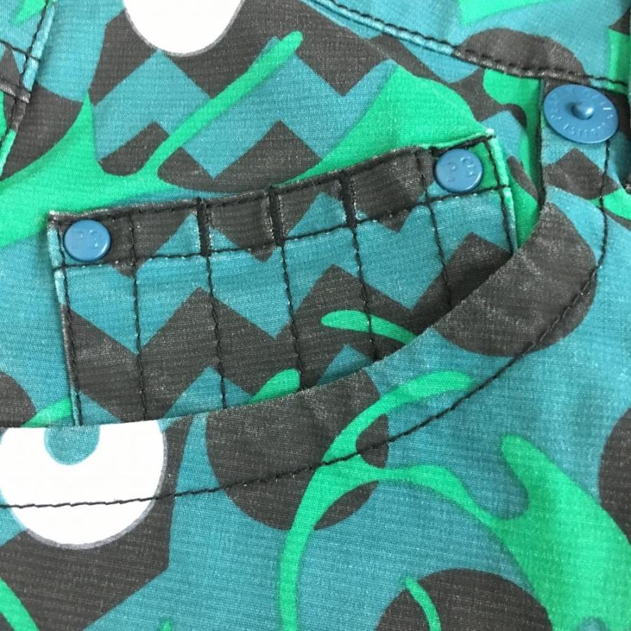 PEARLY GATES パーリーゲイツ パンツ グリーン×黒 カメレオン柄 総柄