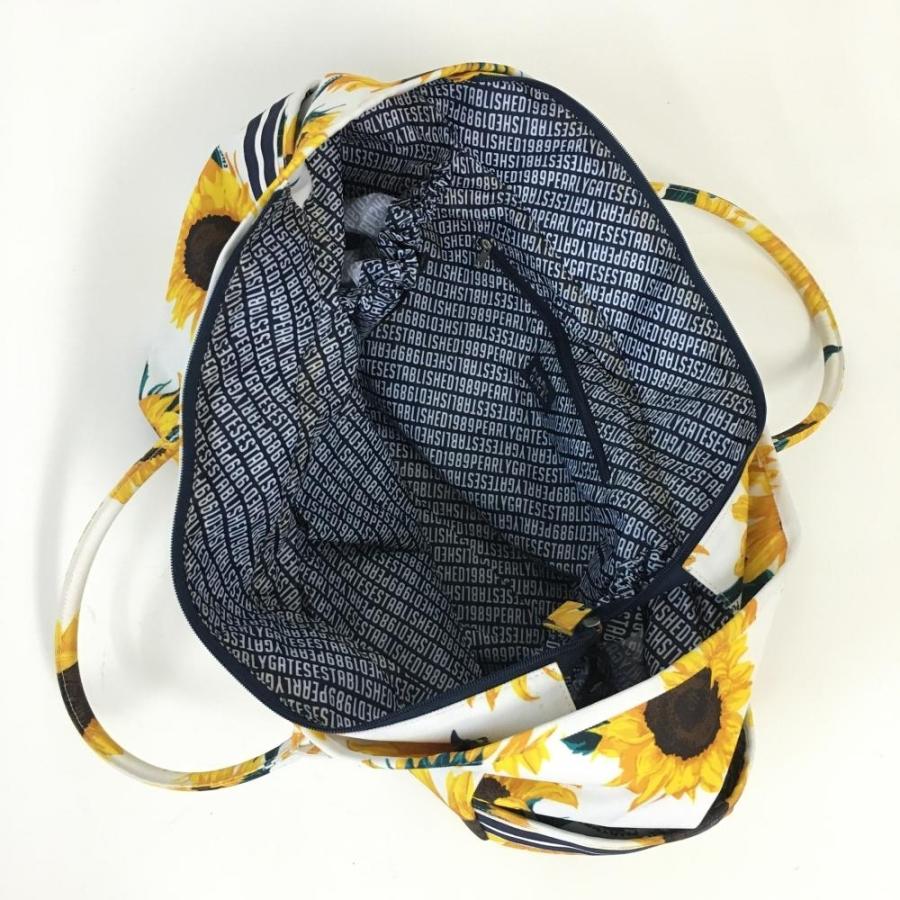 PEARLY GATES（パーリーゲイツ） ビックトートバッグ 白×イエロー