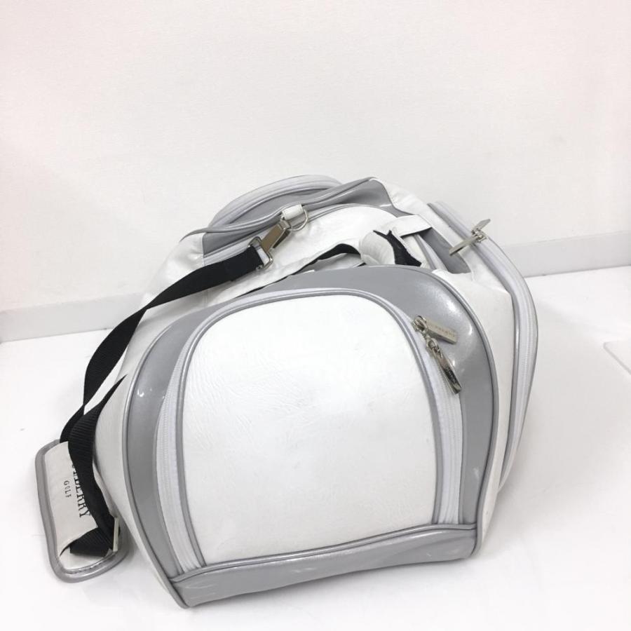 40%OFF価格／BURBERRY GOLF バーバリー ボストンバッグ 白×グレー