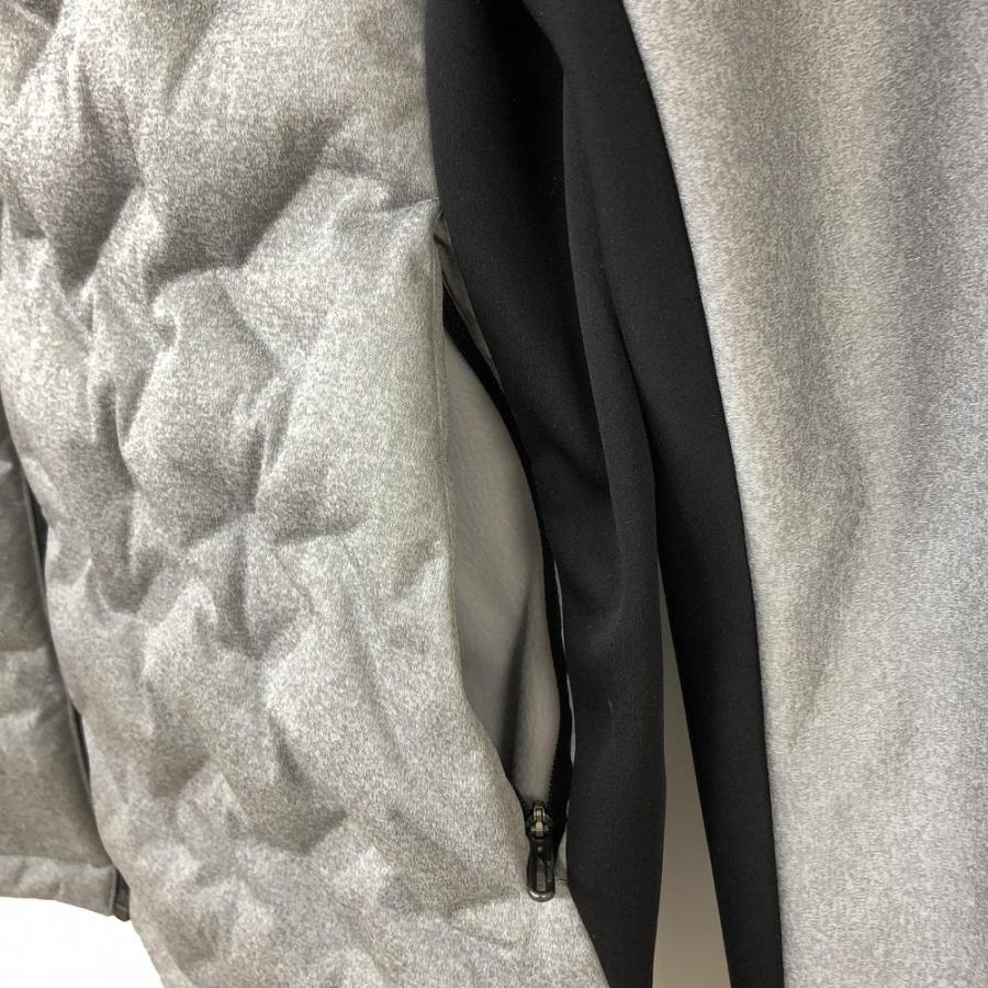 30%OFF価格／DESCENTE デサントゴルフ ダウンジャケット 杢グレー×黒