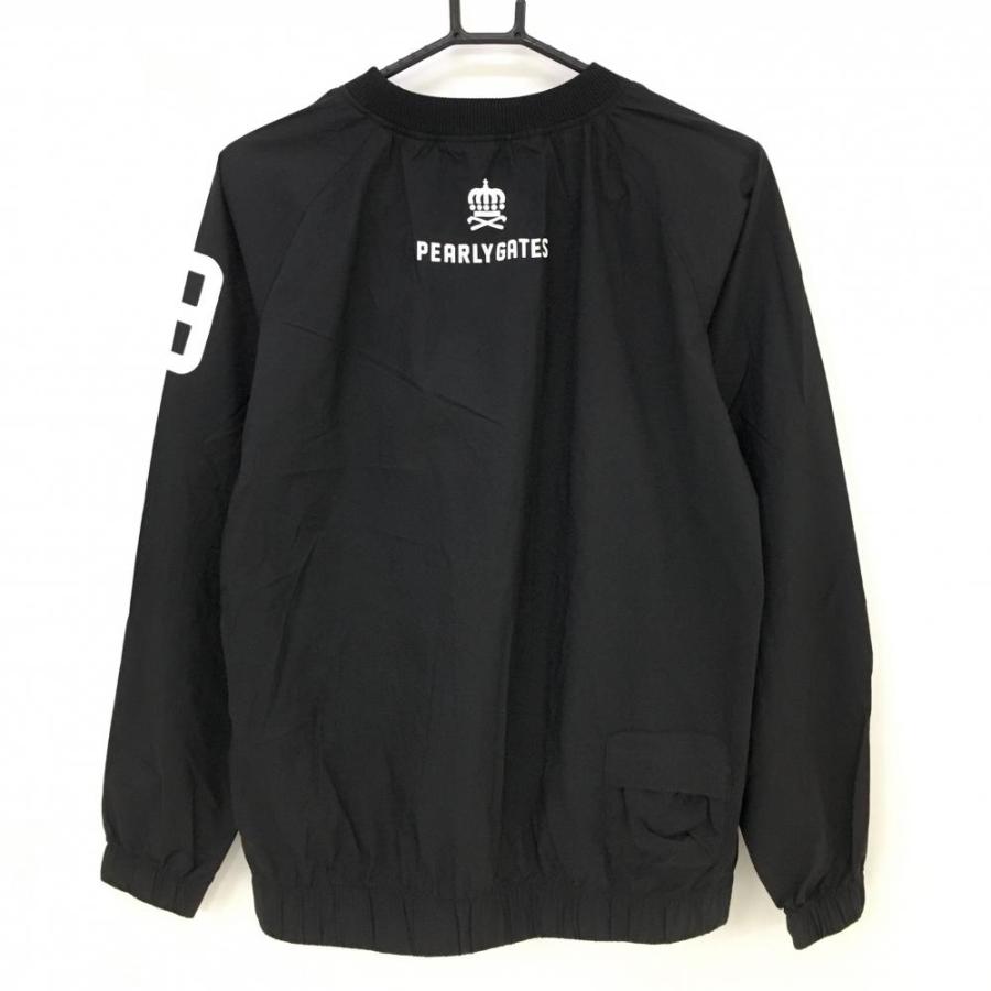 PEARLY GATES（パーリーゲイツ） スニードブルゾン 黒×白 ロゴプリント