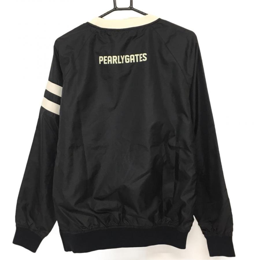 PEARLY GATES（パーリーゲイツ） スニード 黒×白 袖ライン 蓄熱裏地