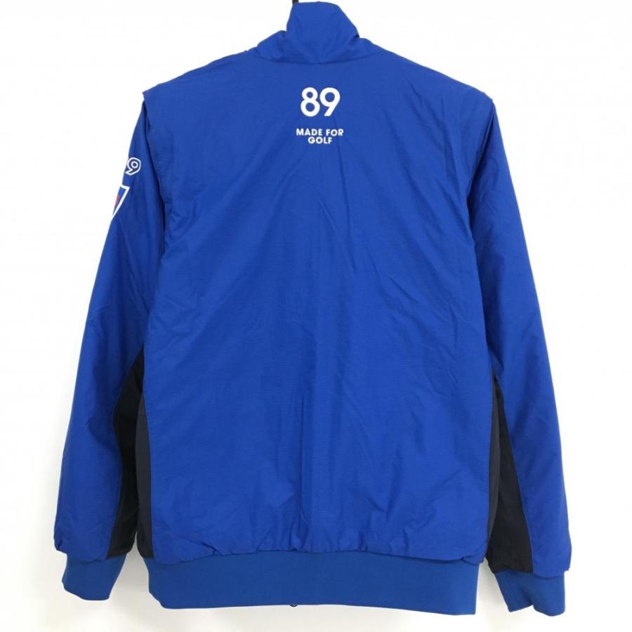 超美品】パーリーゲイツ 中綿リバーシブルジャケット 白×ブルー 4WAY