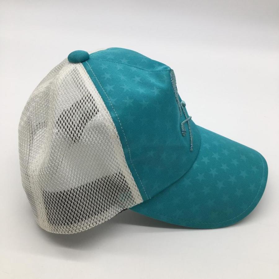 MARK&LONA（マークアンドロナ） メッシュキャップ ブルー×白 スカル 星