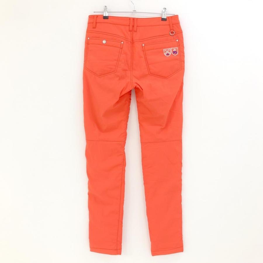 パーリーゲイツ 中綿ナイロンパンツ オレンジ ナイロン85％ レディース