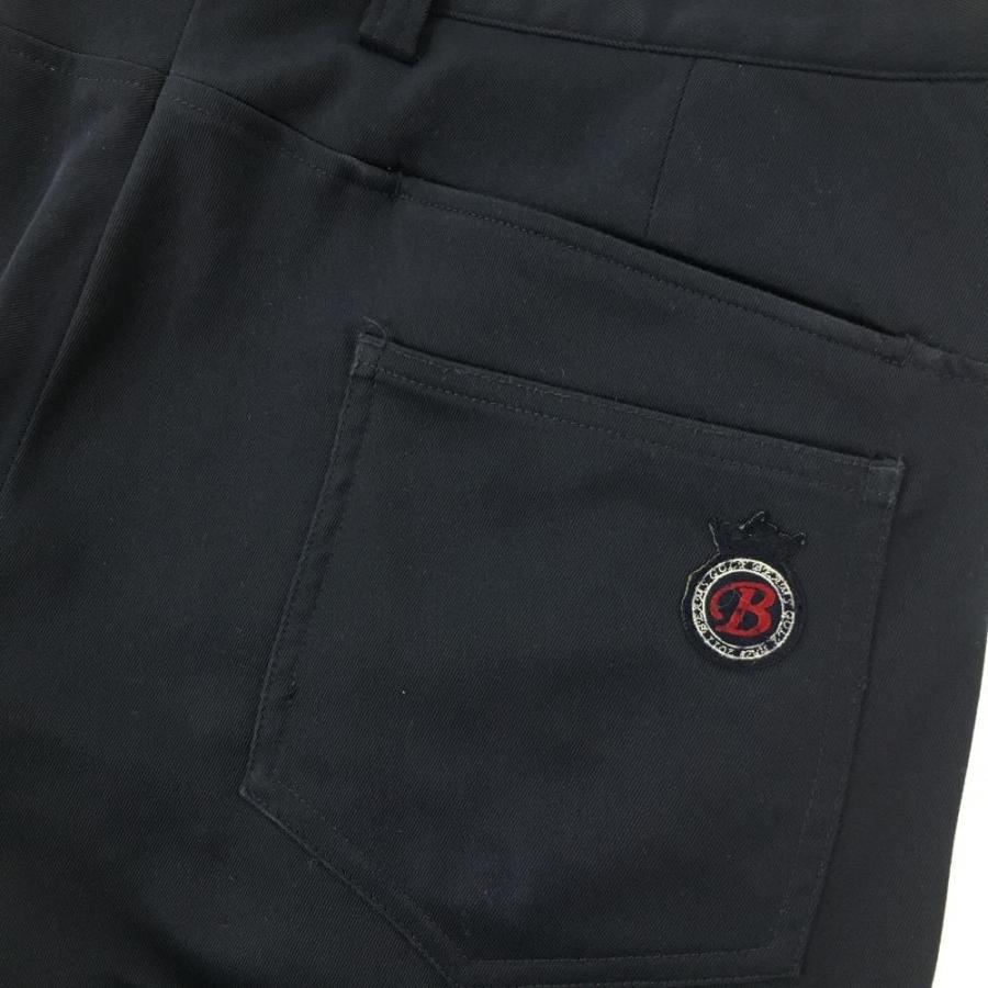 ビームスゴルフ パンツ ネイビー 無地 ポケット複数 ストレッチ メンズ