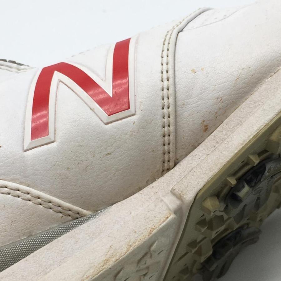 ニューバランス ゴルフシューズ 白×レッド ボア WGB574R2 レディース