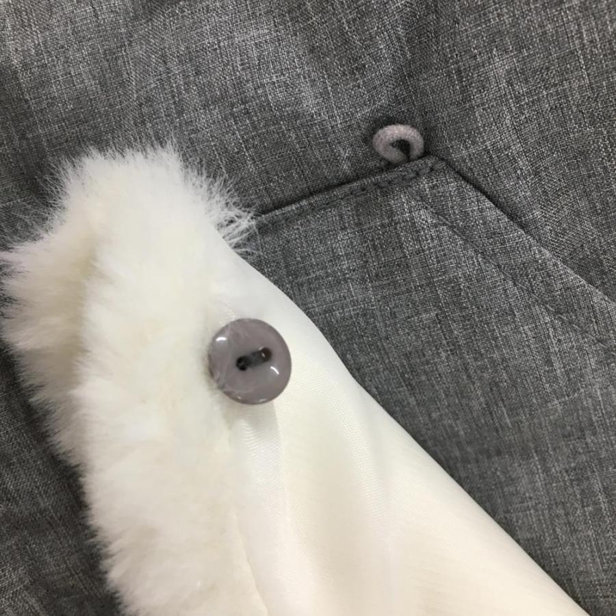 キスオンザグリーン 上下セット(ダウンジャケット×スカート) グレー×白