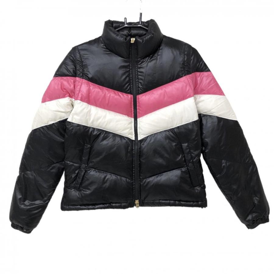 美品】キャロウェイ ダウンジャケット 黒×ピンク×白 袖着脱可