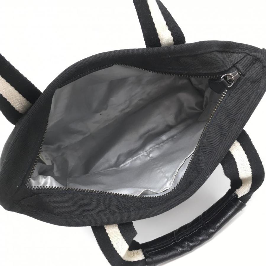 ラルフローレン カートバッグ 黒×白 ポロベア POLO BEAR 内外ポケット