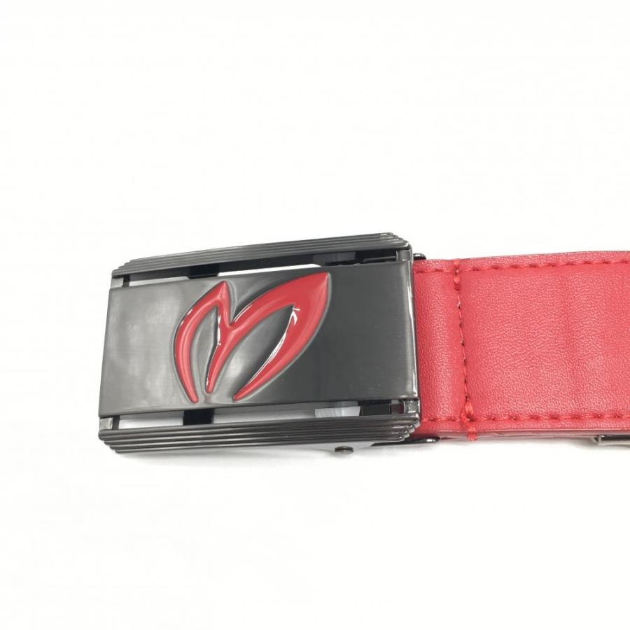 マスターバニー ベルト レッド 立体ロゴ 長さ調整可 メンズ ゴルフ