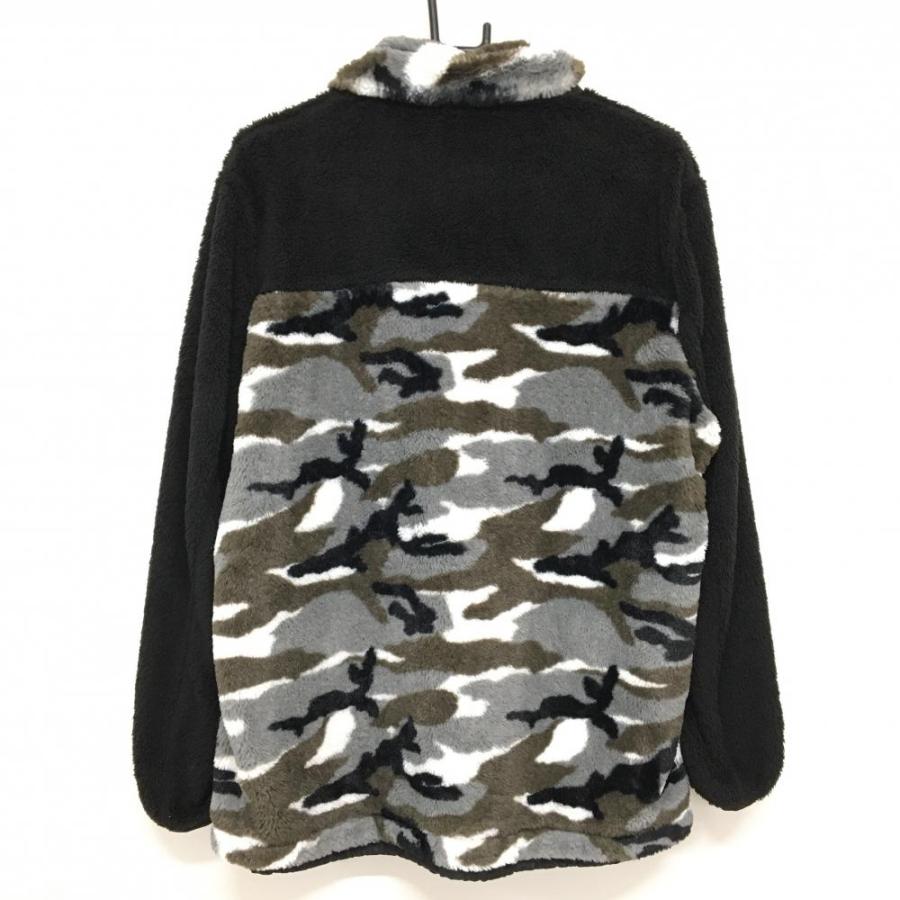 超美品】ダンスウィズドラゴン ボアジャケット 黒×グレー×白 身頃迷彩