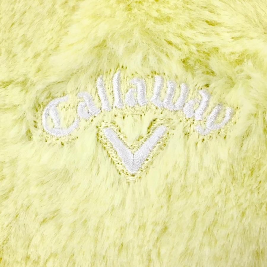 超美品】キャロウェイ ファーベスト イエロー×白 星柄 レディース L