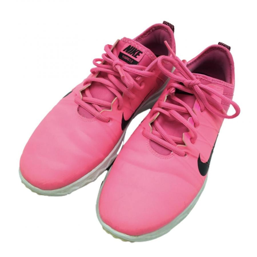 NIKE（ナイキ） ゴルフシューズ 蛍光ピンク×黒 スパイクレス 776094