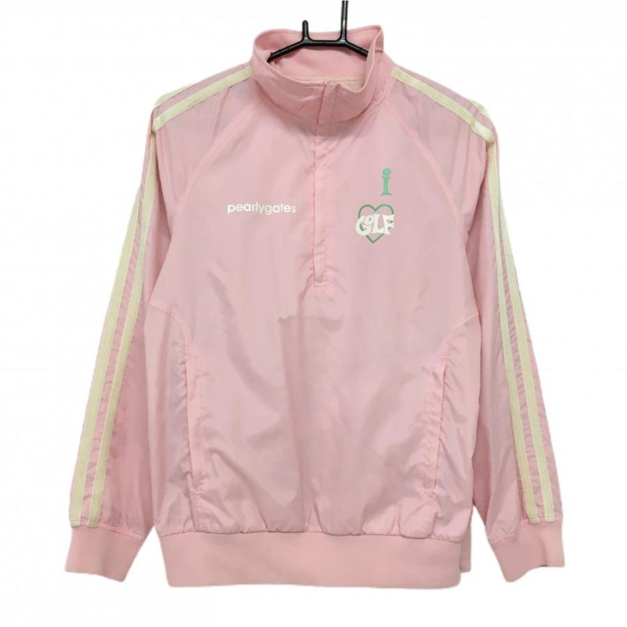 PEARLY GATES（パーリーゲイツ） ジャケットブルゾン ピンク×白 ハーフ