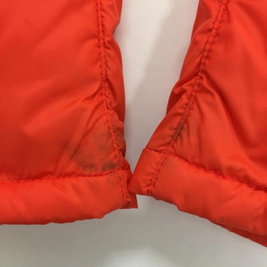 パーリーゲイツ ダウンパンツ オレンジ×ネイビー ロゴ刺しゅう 裾