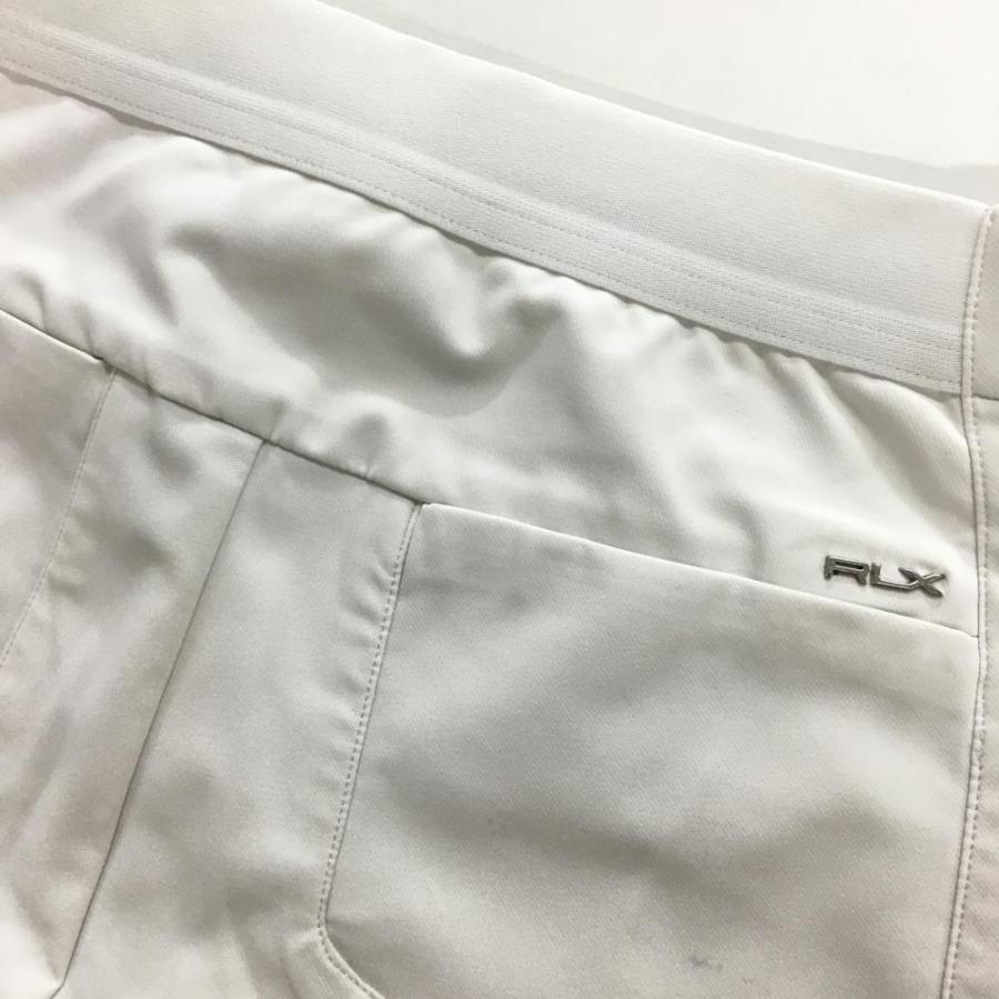 RLXラルフローレン パンツ 白 ストレッチ ウエスト一部ゴム レディース