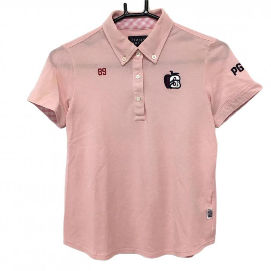 PEARLY GATES（パーリーゲイツ） 半袖ポロシャツ ピンク ボタンダウン