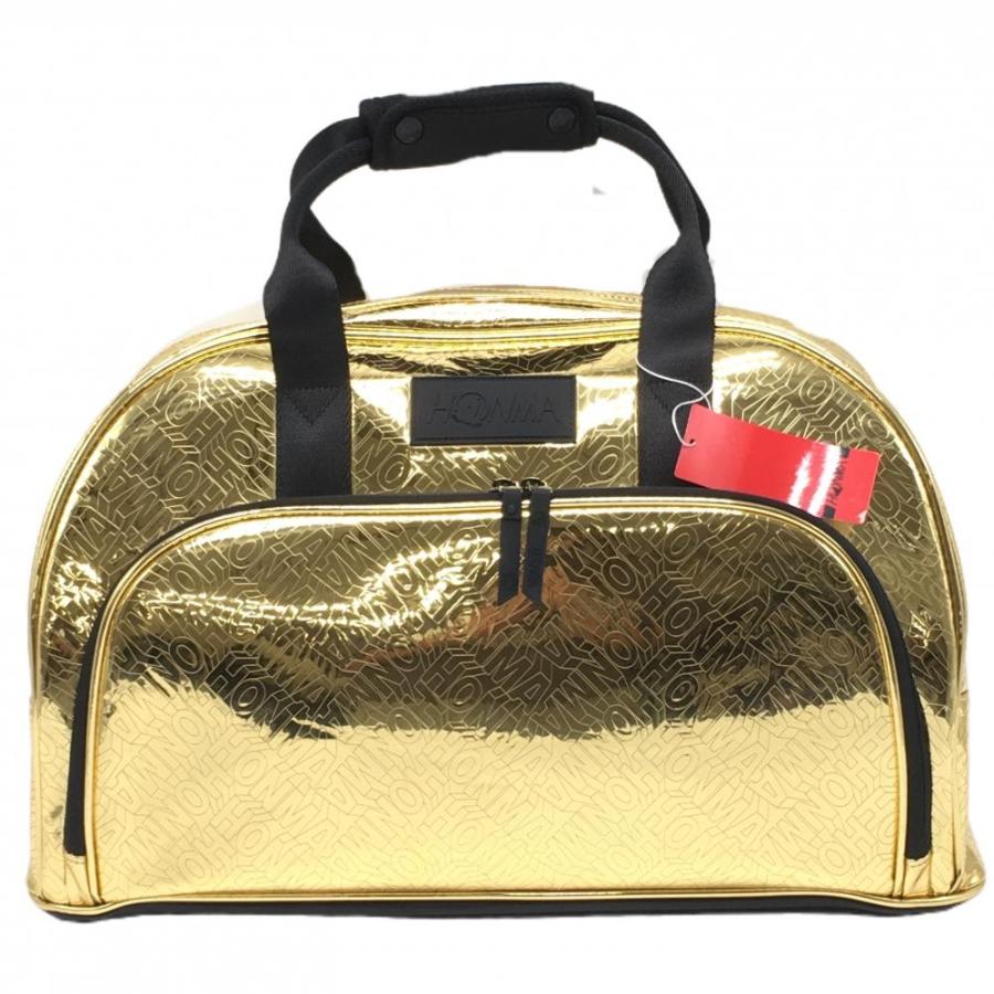 HONMA GOLF（本間ゴルフ） ホンマ ボストンバッグ ゴールド×黒 ロゴ総