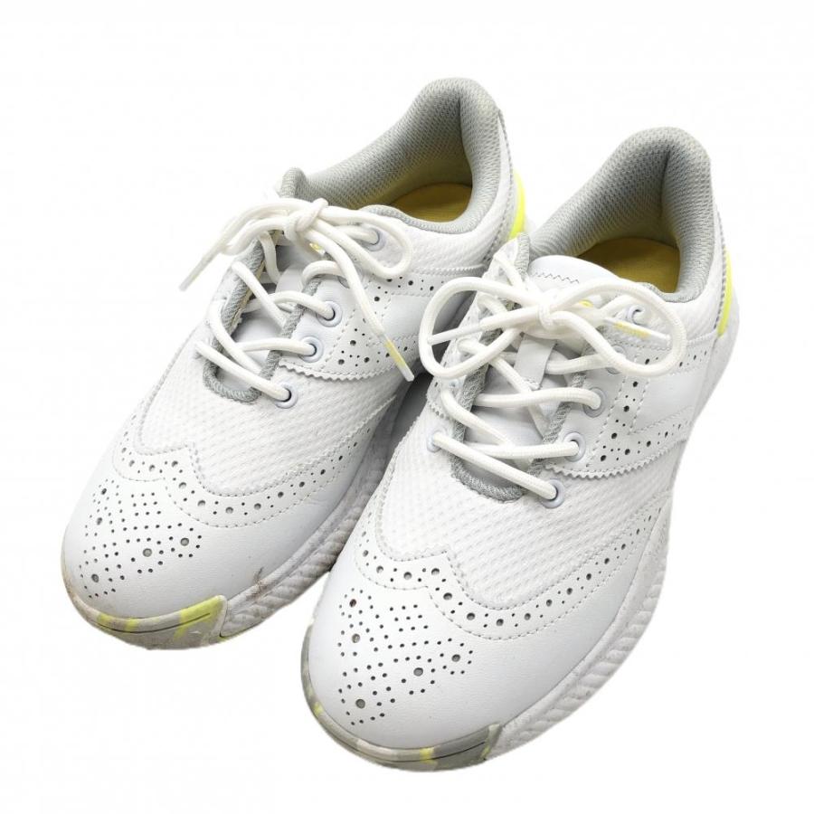 パーリーゲイツ ゴルフシューズ 白×イエロー 053-3292752 スパイクレス