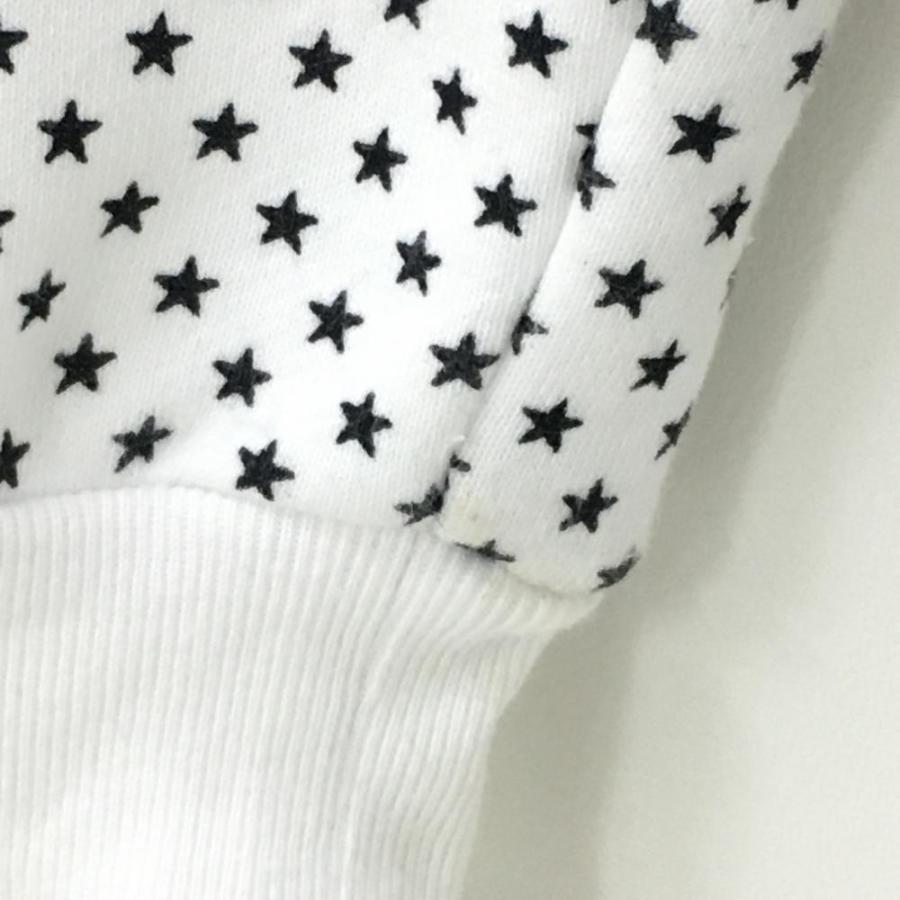 美品】パーリーゲイツ ブルゾン グレー×白 星柄 裏起毛 レディース 0(S