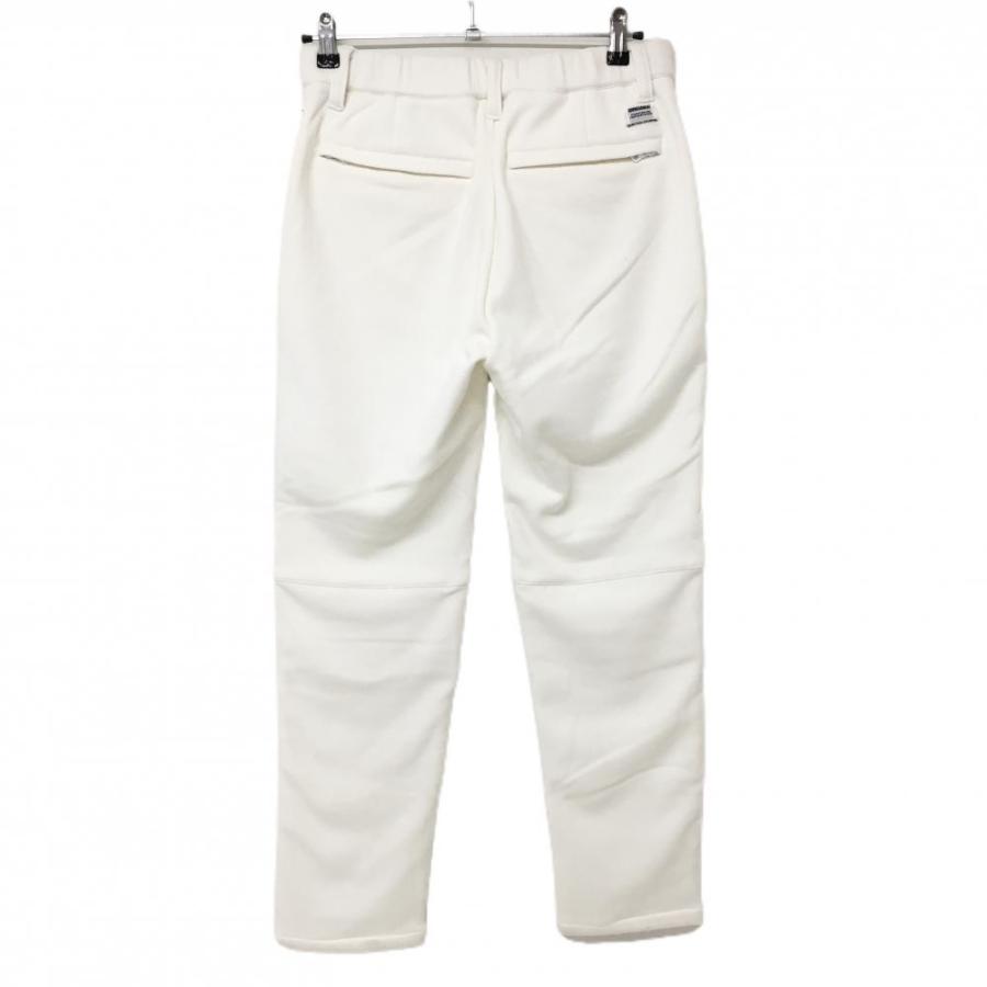 新品】ホーンガーメント 中綿パンツ 白×黒 サイドライン 異素材切替