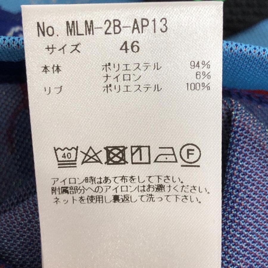 MARK&LONA（マークアンドロナ） 半袖ポロシャツ ブルー×レッド メンズ